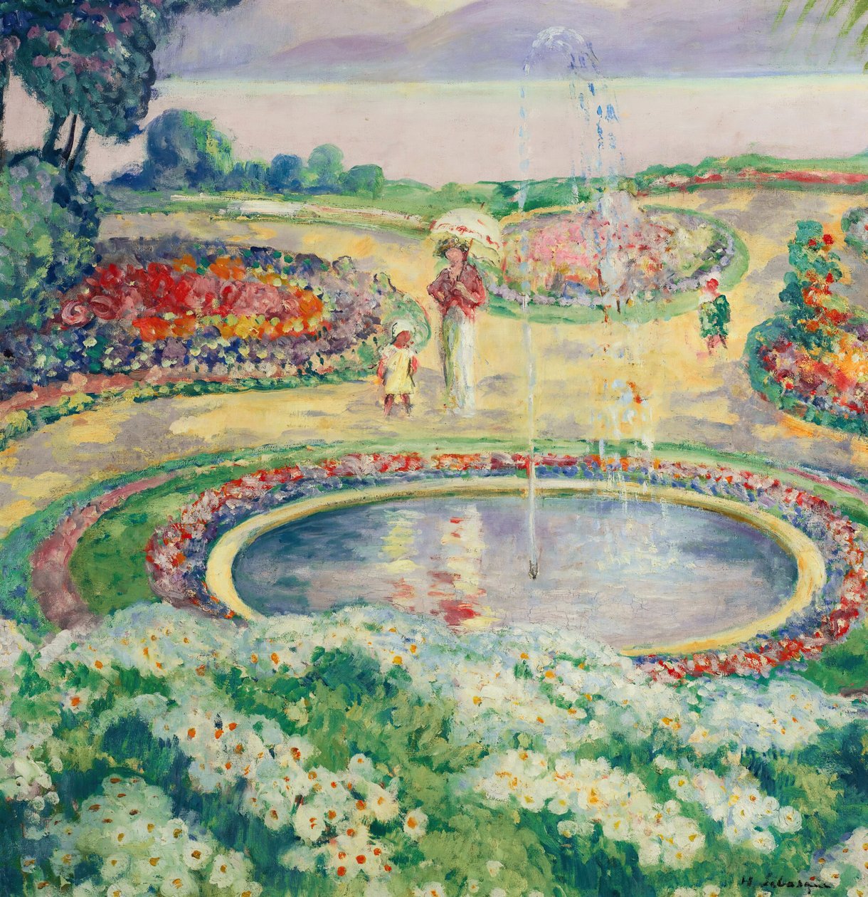A Virágoskert. alkotó: Henri Lebasque
