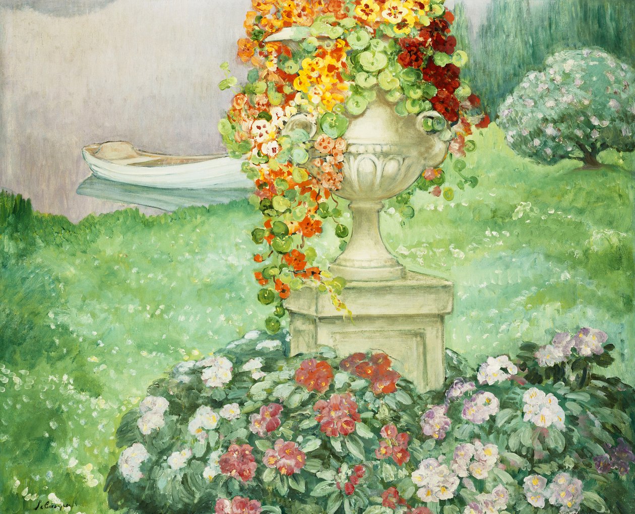 A kert; A kert, 1913 körül alkotó: Henri Lebasque