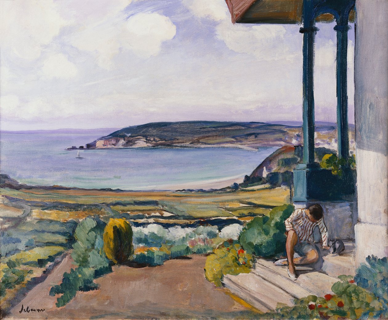 A kert a Morgat-öbölben; A kert az öbölben Morgatnál, 1924 alkotó: Henri Lebasque