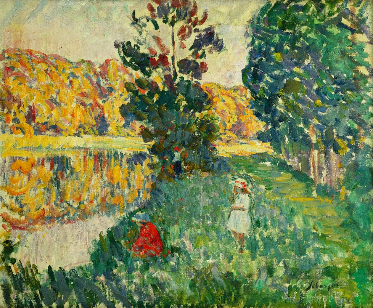 Szent Péter tavai; Les Etangs de St. Pierre, alkotó: Henri Lebasque