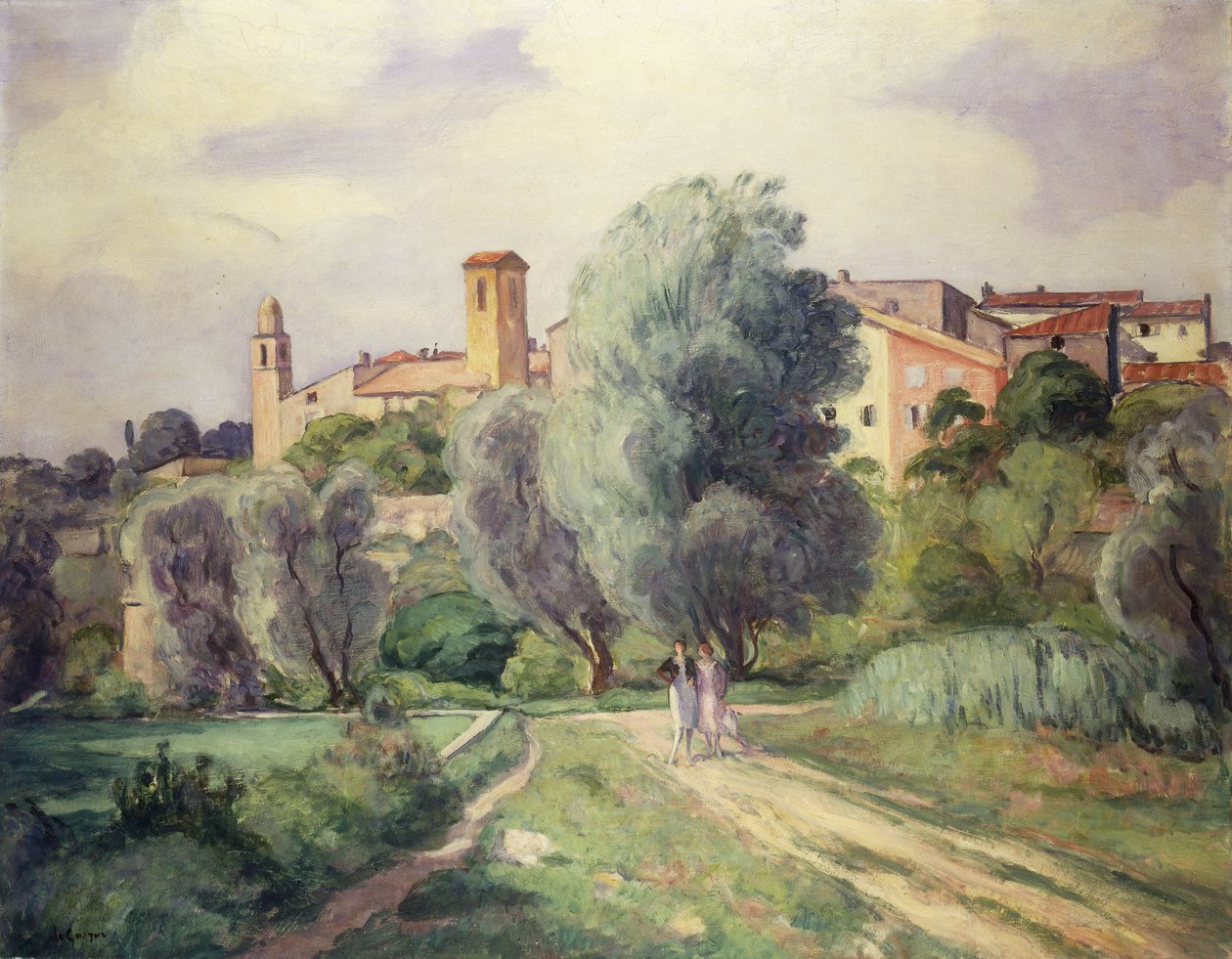 Két nő a vidéken; Két nő vidéken, alkotó: Henri Lebasque