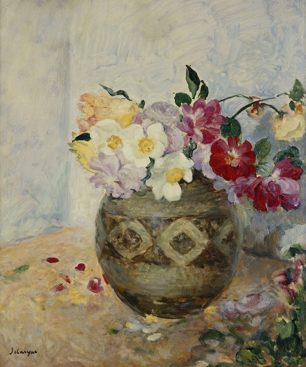 Virágváza; Virágváza, alkotó: Henri Lebasque