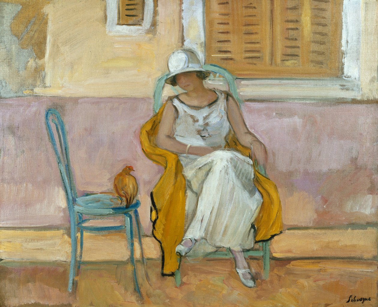 Nő fehér ruhában; A fehér ruhás nő, 1923 körül alkotó: Henri Lebasque