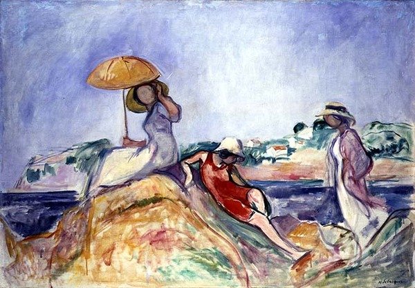 Nők a tenger mellett, 1910 körül (olaj, vászon) alkotó: Henri Lebasque