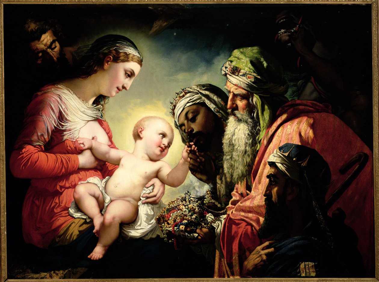 Mágusok imádása, 1854 alkotó: Henri Lehmann
