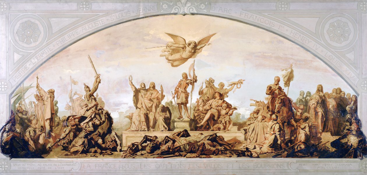 Franciaország Capetiens, Valois és Bourbonok alatt, 1856 alkotó: Henri Lehmann
