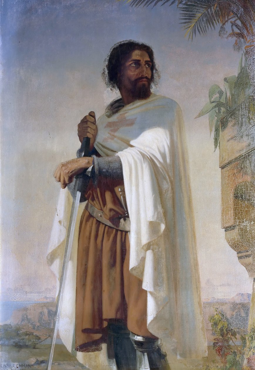 Hugues de Payens, a Templomos Lovagok Nagymestere alkotó: Henri Lehmann