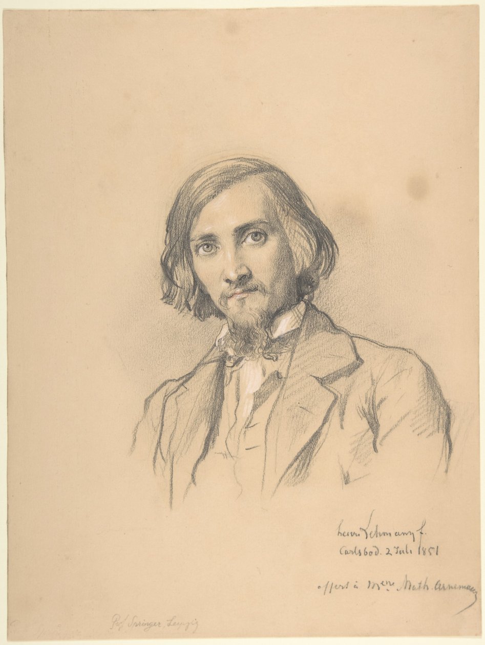 Anton Heinrich Springer portréja (1825-1895) alkotó: Henri Lehmann
