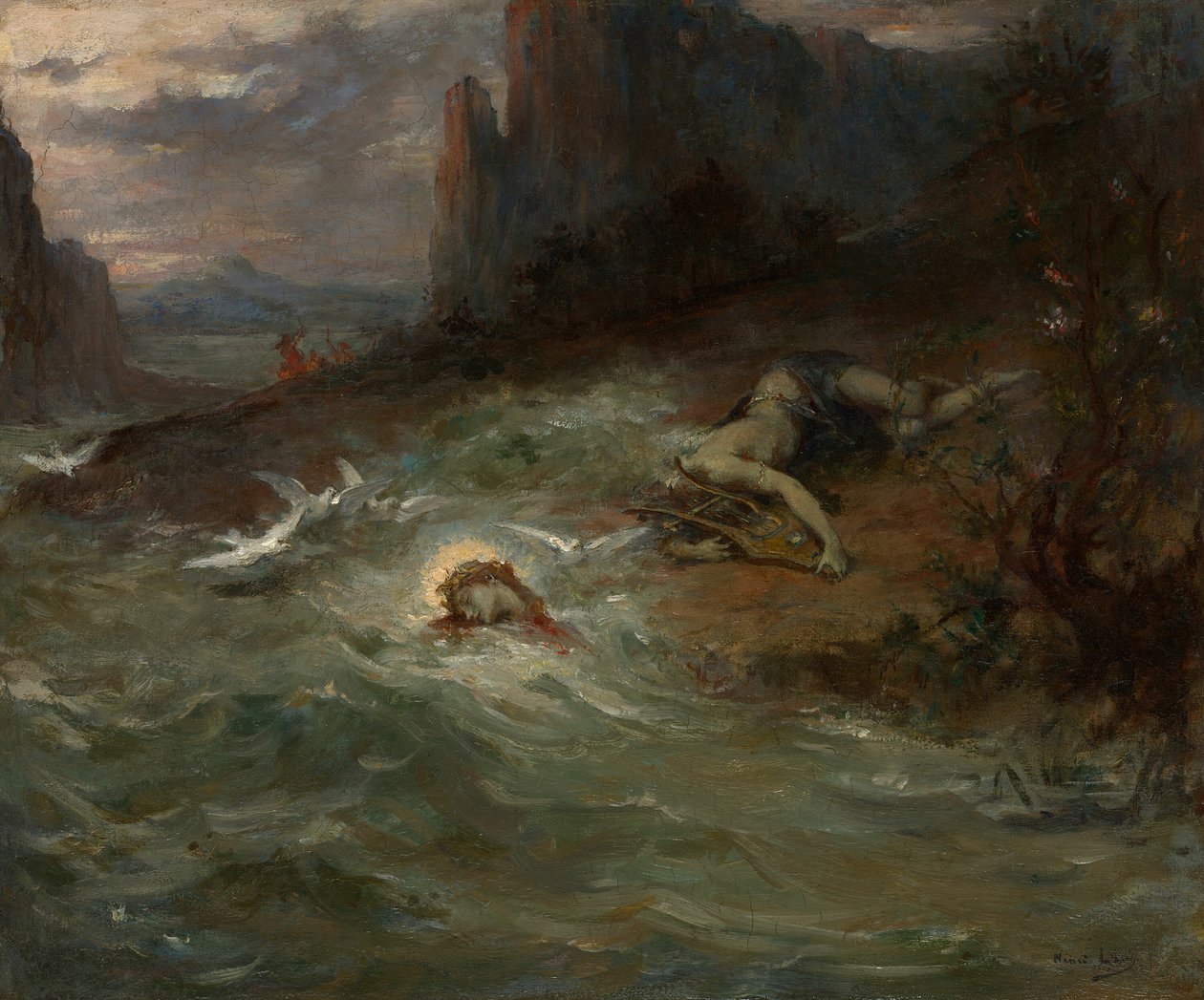 Orpheus halála, c. 1870. alkotó: Henri Leopold Levy