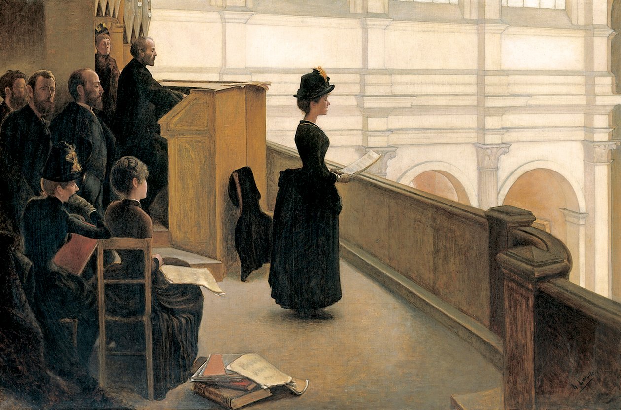 Próba a kórus padlásán (olaj, vászon) alkotó: Henri Lerolle