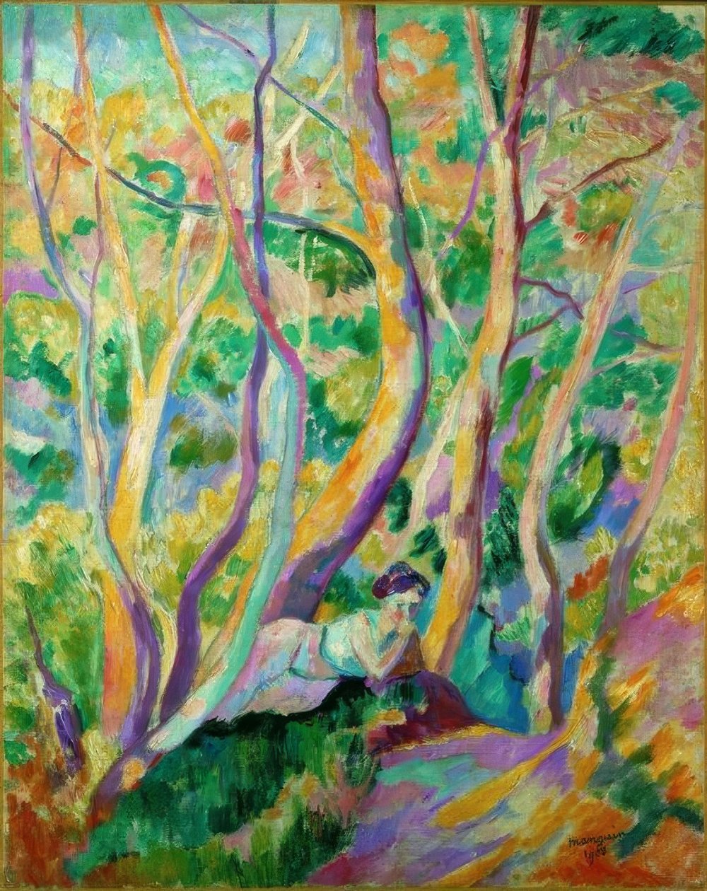 Nő az erdőben alkotó: Henri Manguin