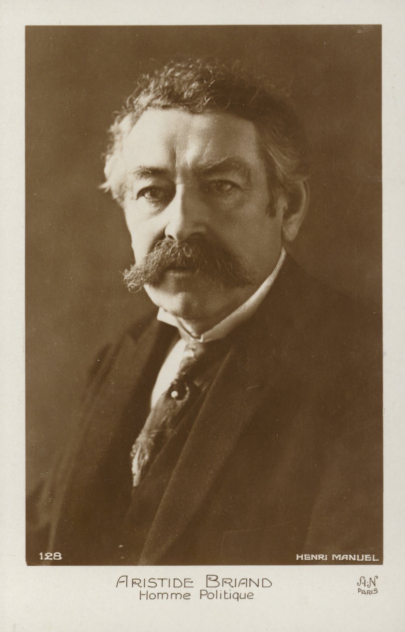 Aristide Briand (fekete-fehér fénykép) alkotó: Henri Manuel