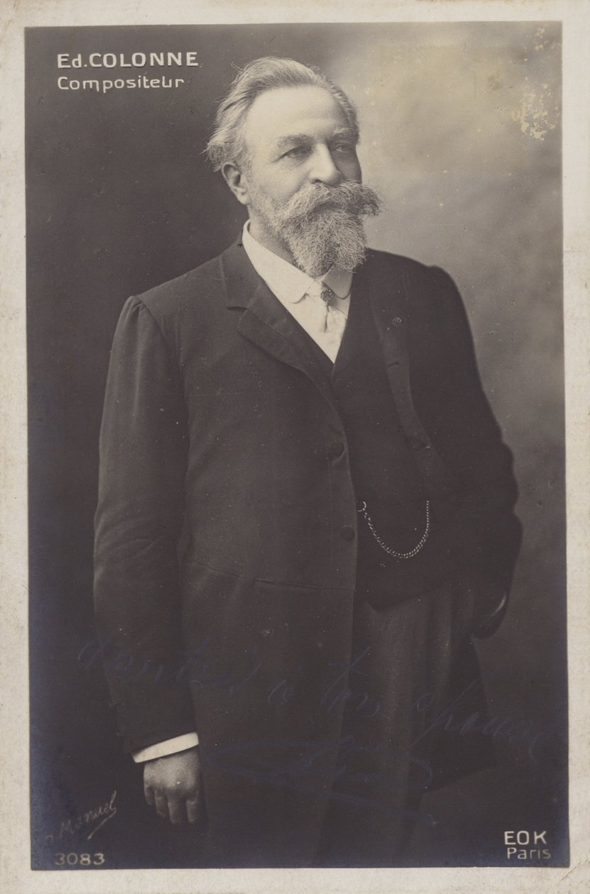 Edouard Colonne, francia karmester és hegedűművész (1838-1910) (fekete-fehér fotó) alkotó: Henri Manuel