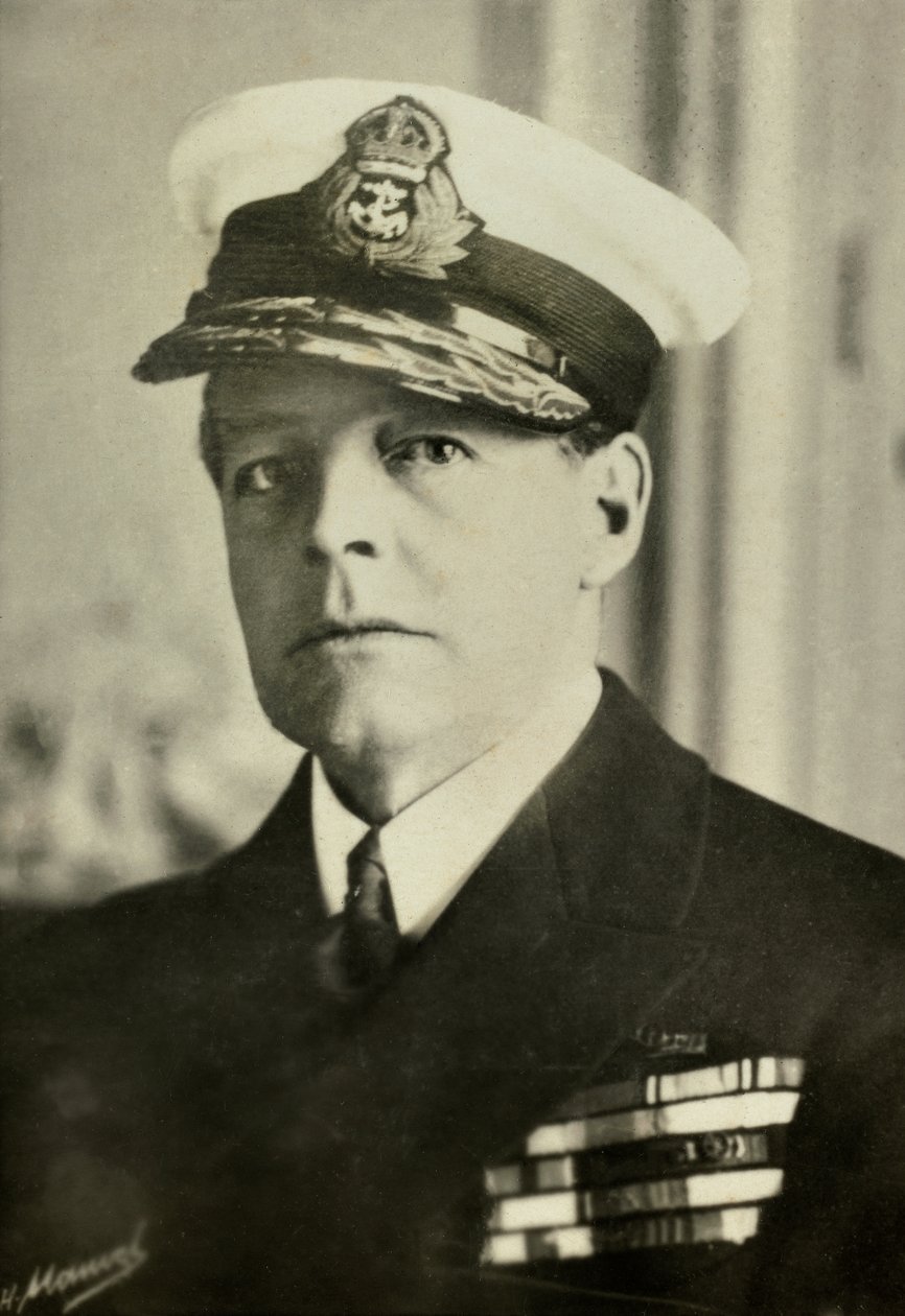 David Beatty admirális portréja (fénykép) alkotó: Henri Manuel