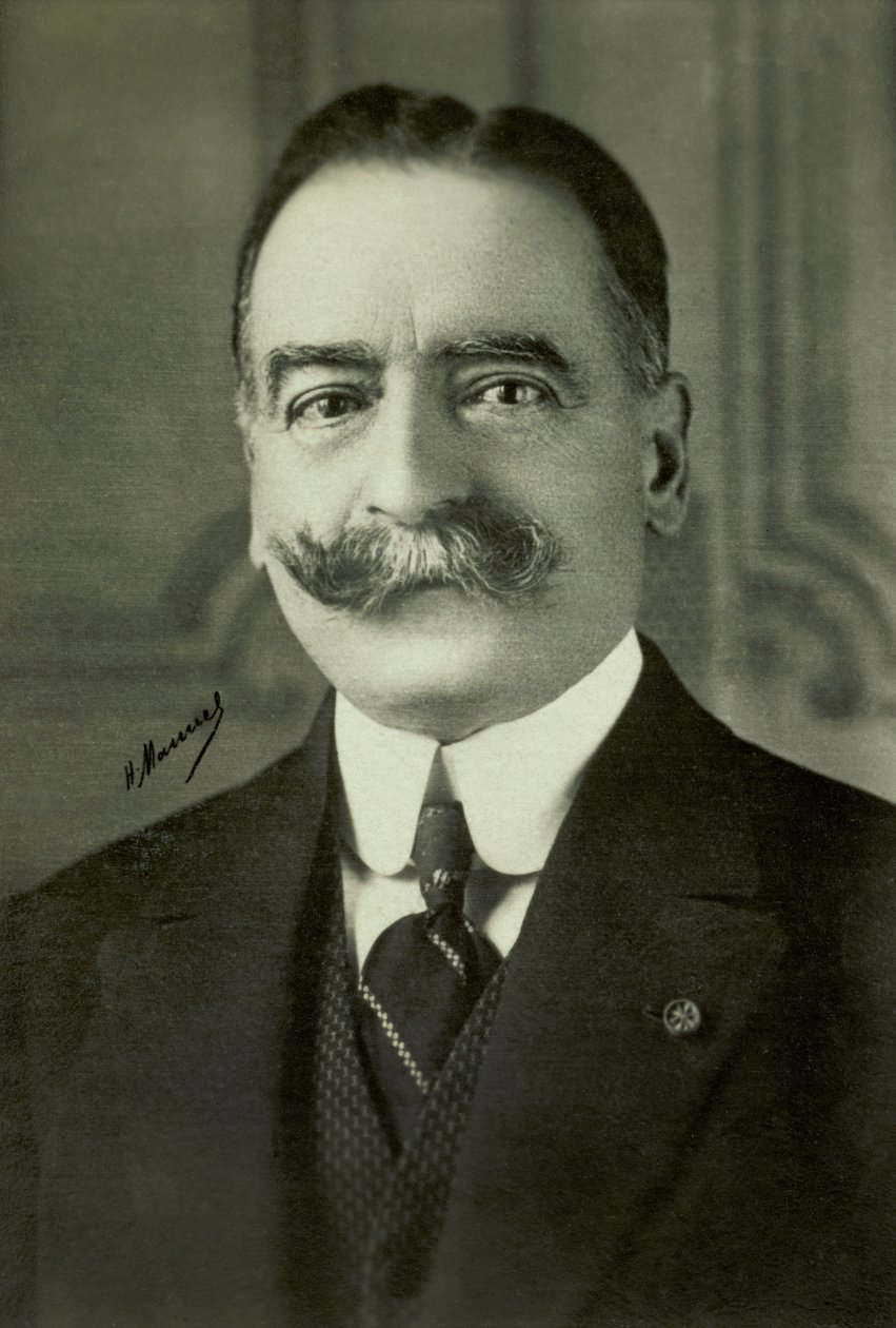 Charles de Broqueville portréja (fénykép) alkotó: Henri Manuel