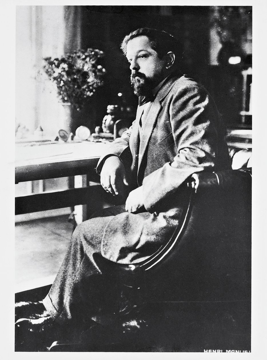 Claude Debussy francia zeneszerző és zongoraművész portréja (Saint-Germain-en-Laye alkotó: Henri Manuel