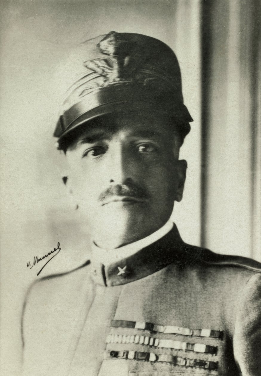 Armando Diaz olasz tábornok portréja (fénykép) alkotó: Henri Manuel