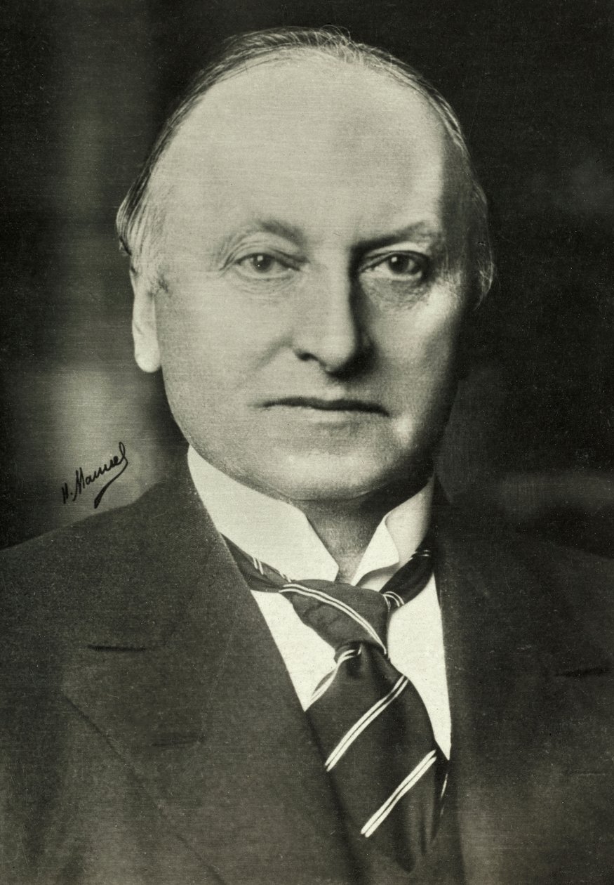 Lord Georges Curzon portréja (fénykép) alkotó: Henri Manuel