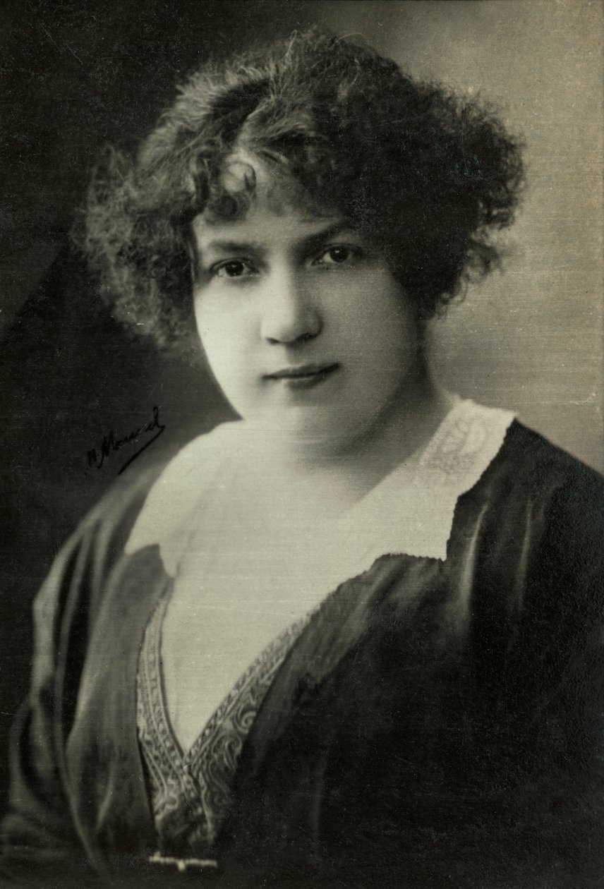 Mme Adolphe Brisson dit Yvonne Sarcey portréja (fénykép) alkotó: Henri Manuel