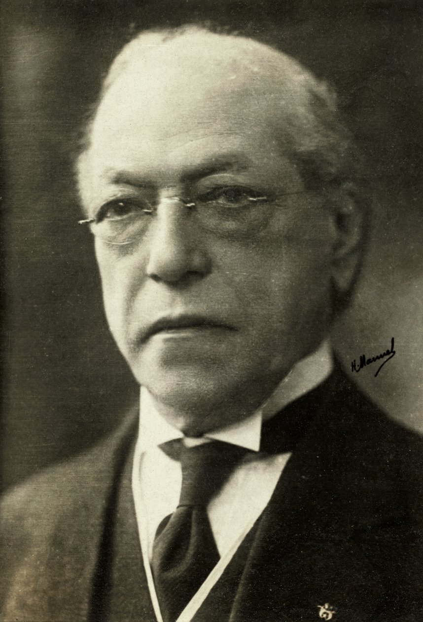 Samuel Gompers portréja (fénykép) alkotó: Henri Manuel
