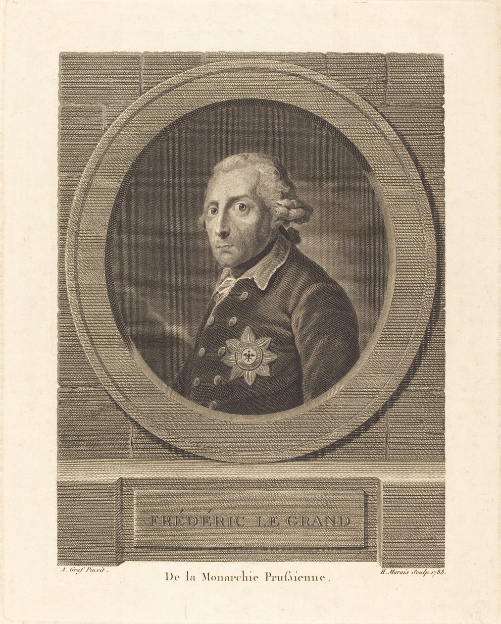 Nagy Frigyes, Poroszország királya alkotó: Henri Marais after Anton Graff