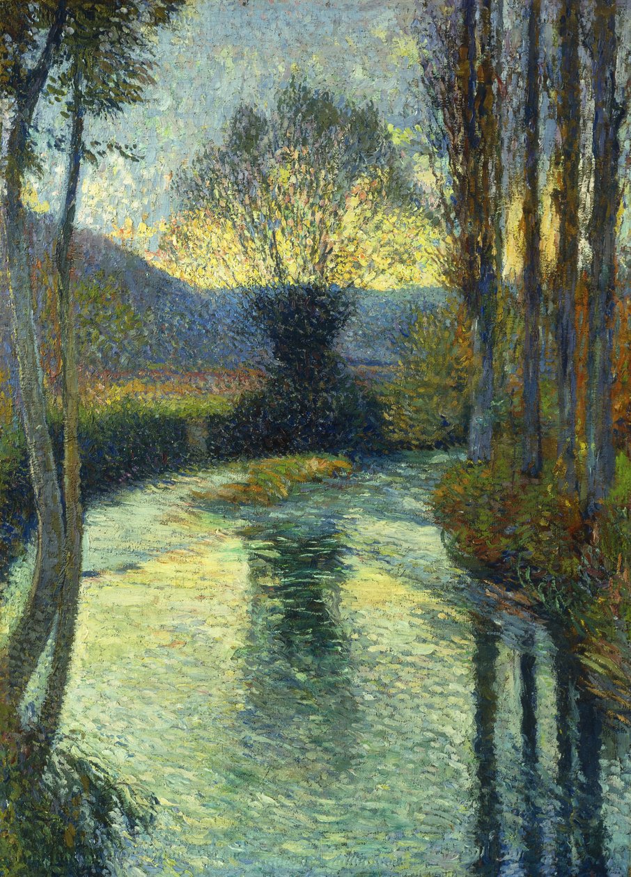 A folyó partjai; A folyó mentén, alkotó: Henri Martin