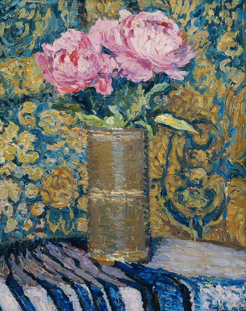 Csokor bazsarózsa; A bazsarózsa csokor, alkotó: Henri Martin