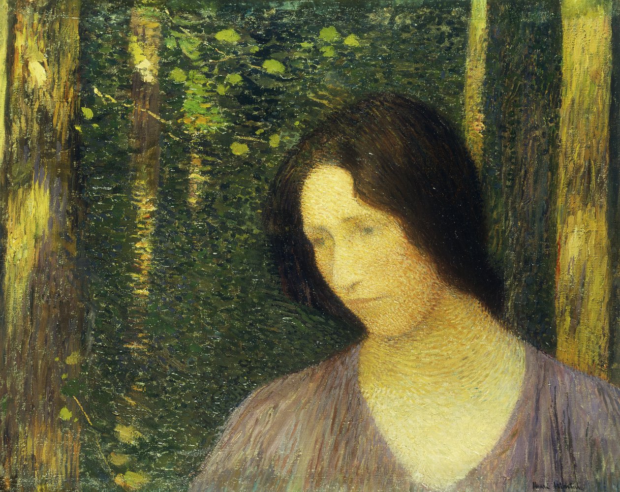 Egy nő feje; Tete de Femme, alkotó: Henri Martin