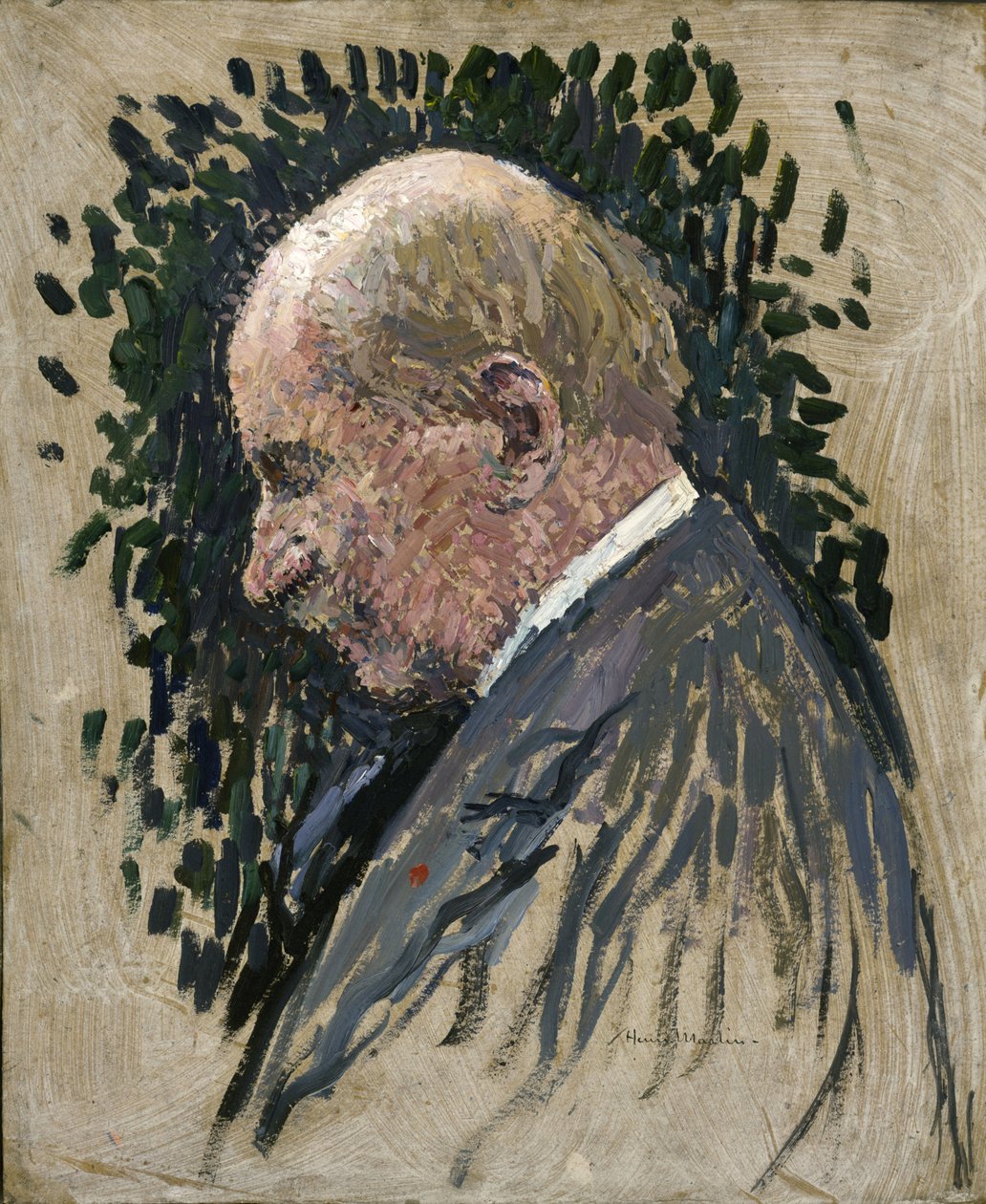 Gustave Charpentier zeneszerző portréja 1860-1956, kb. 1932. alkotó: Henri Martin