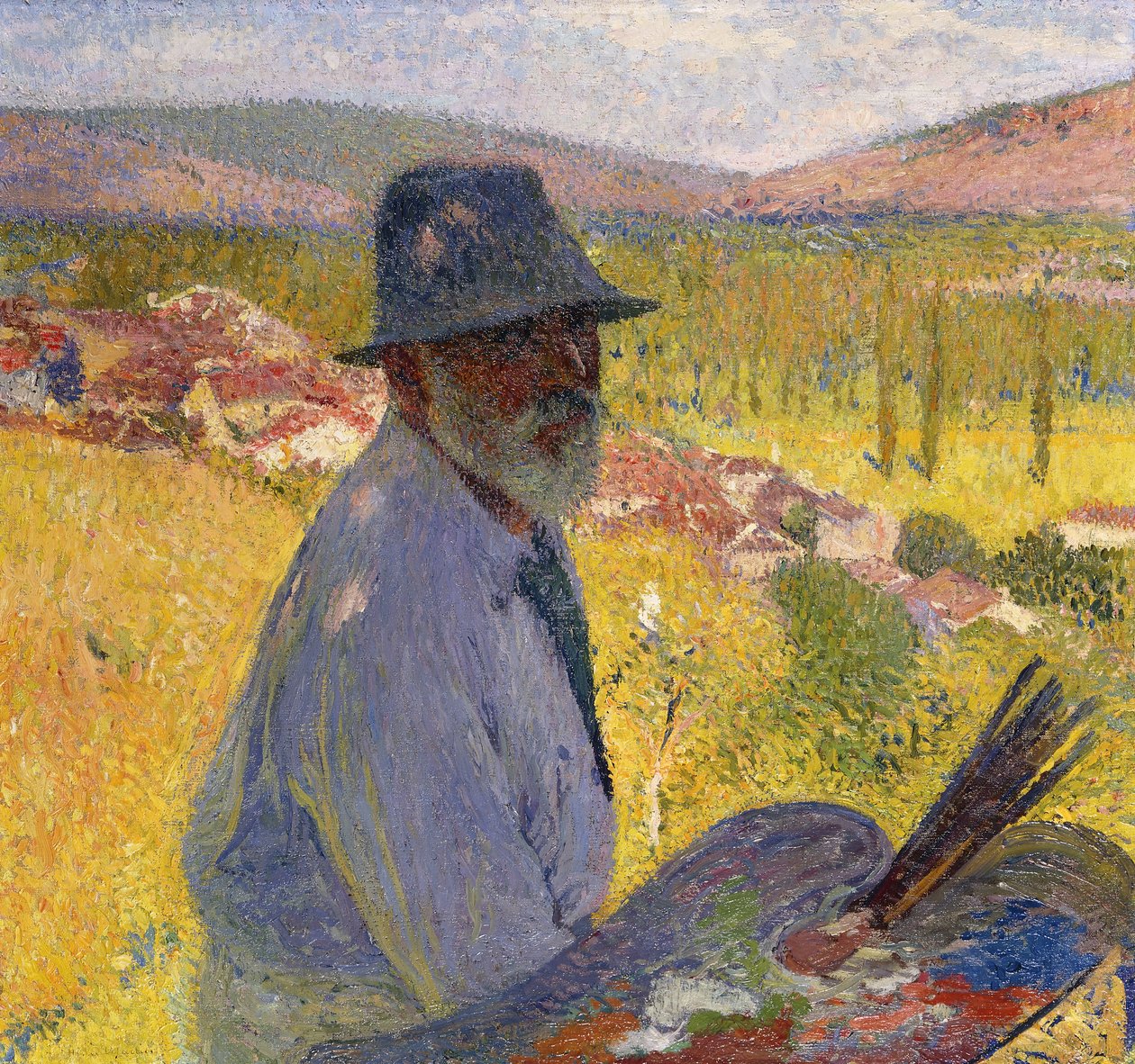 Önarckép a La Bastide-du-Vertben; Önarckép La Bastide-du-Vertben, 1905 alkotó: Henri Martin