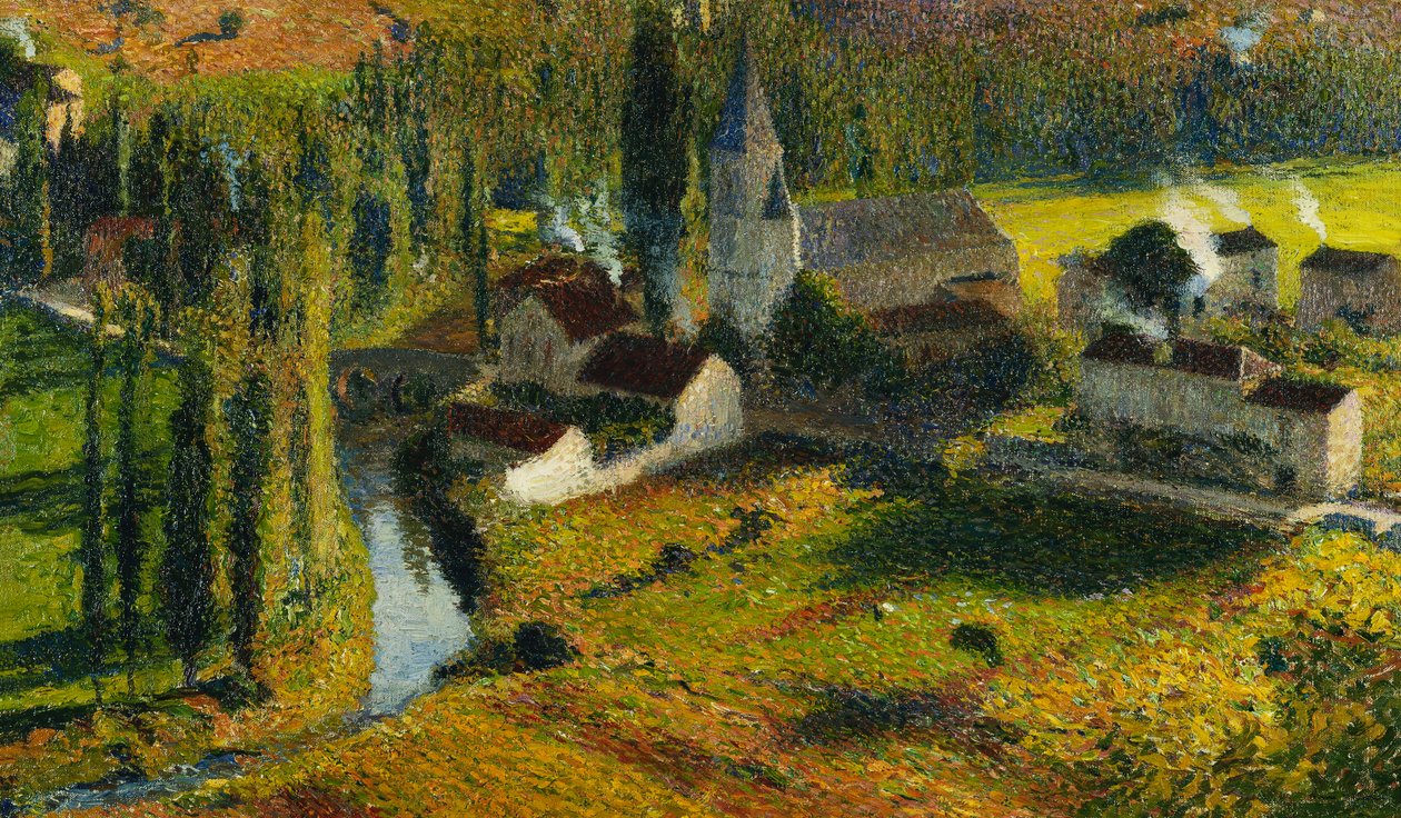 A Fortified Town Green; La Bastide du Vert, alkotó: Henri Martin