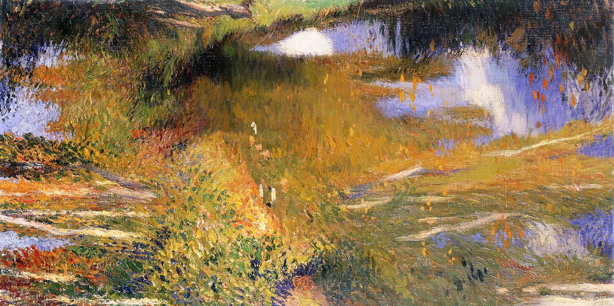 A zöld a Bastide du Vert közelében; Le Vert a Bastide du Vert közelében, alkotó: Henri Martin