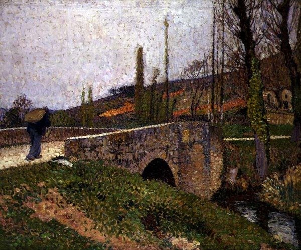 A kis híd, 1915 körül (olaj, vászon) alkotó: Henri Martin