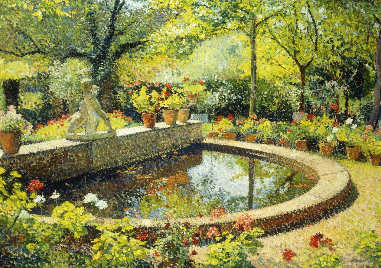 A Marquayrol-i tavacska; A Marquayrol-medence, 1930 körül alkotó: Henri Martin