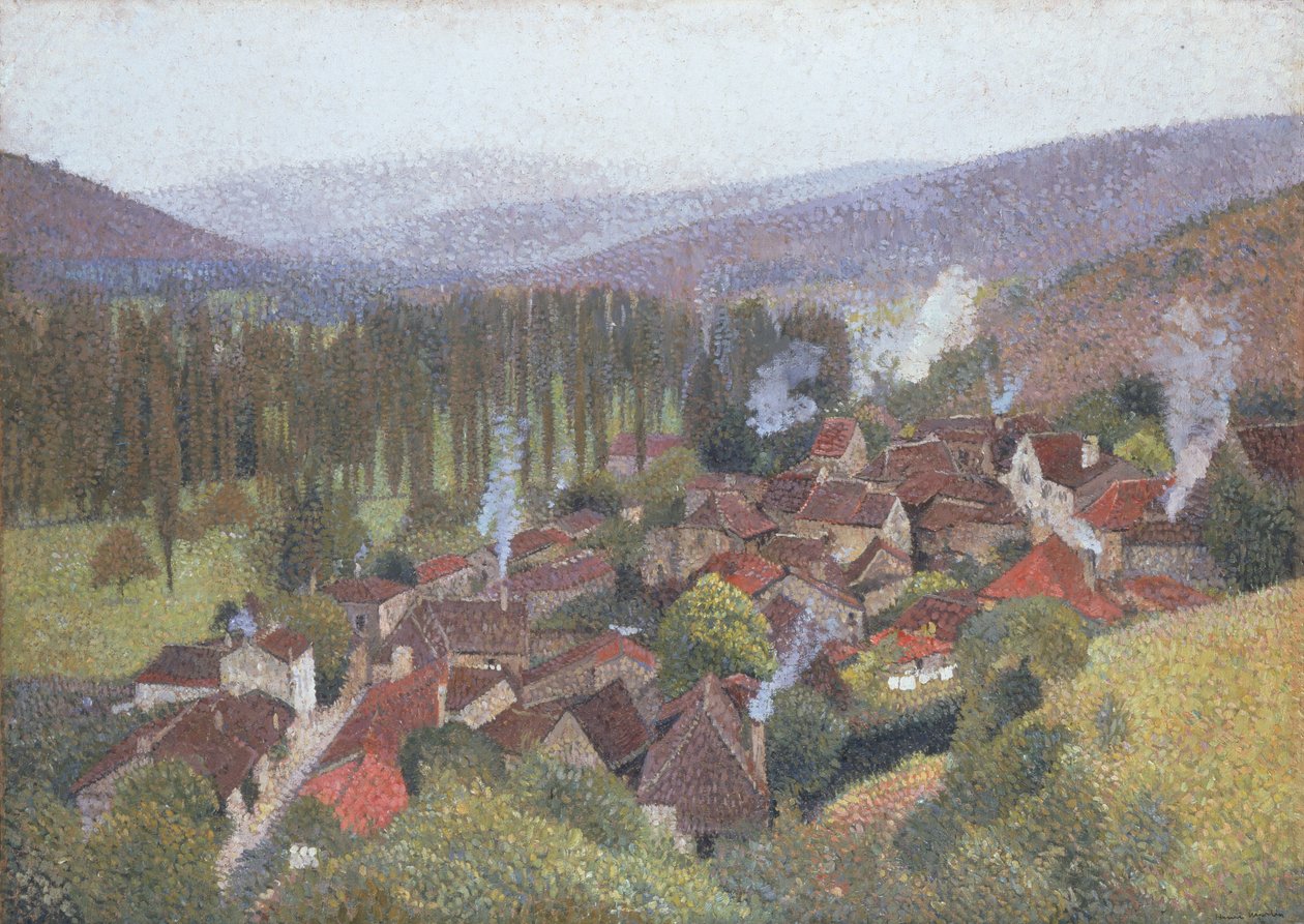 Kilátás a Terrasse de Marquayrolra, Labastide du Vert, 1935 alkotó: Henri Martin