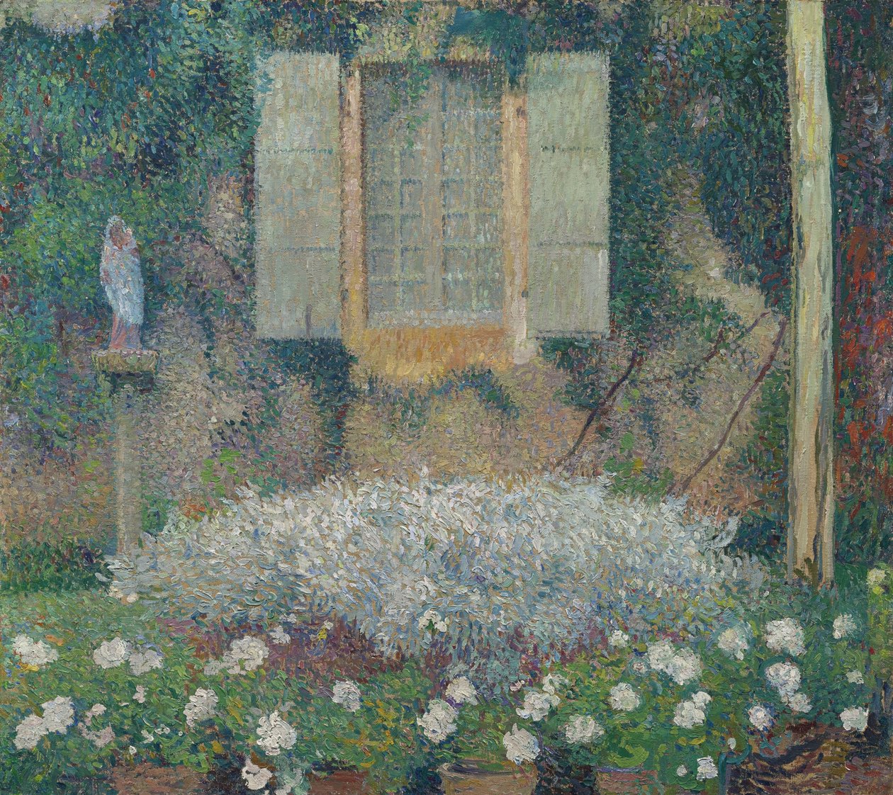 A konyha ablaka a kertre Marquayrolban, c. 1916 alkotó: Henri Martin
