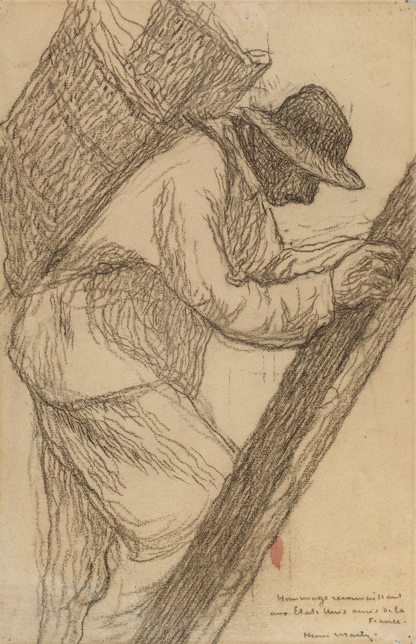 Munkás a létrán alkotó: Henri Martin