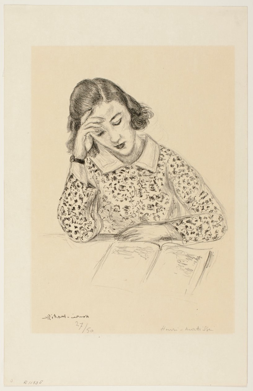 Olvasó lány alkotó: Henri Matisse