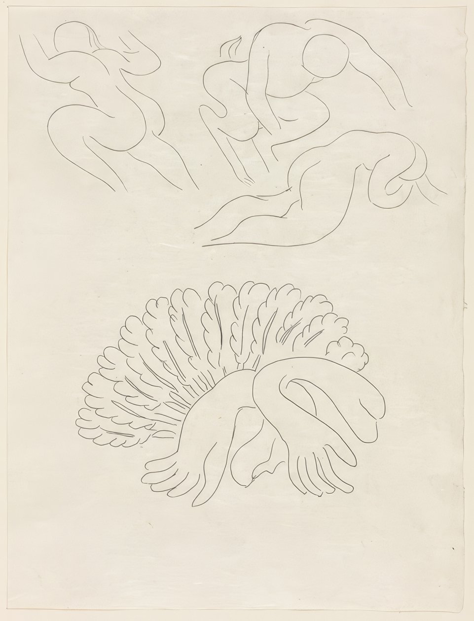 Autre Eventail, de Mademoiselle Mallarmé, 21. tábla a Poesies de Mallarmé-ból alkotó: Henri Matisse