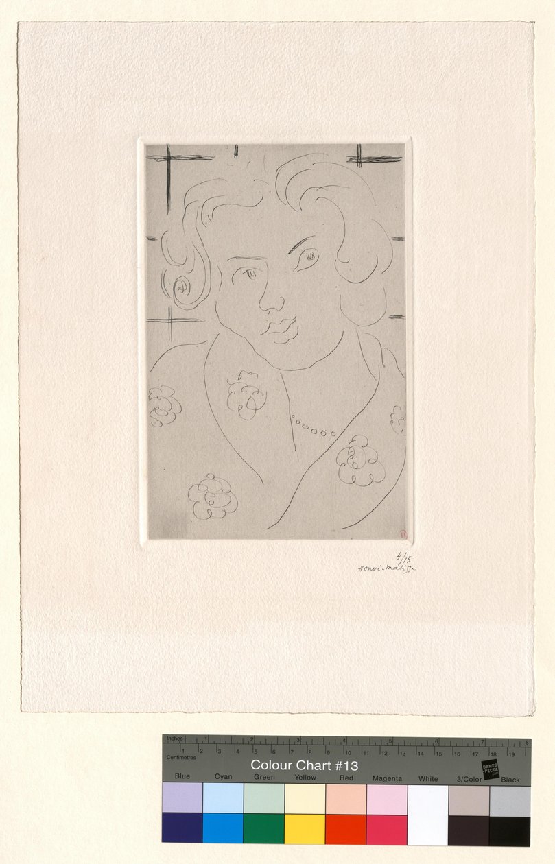 Mellszobor, virágos ruha alkotó: Henri Matisse
