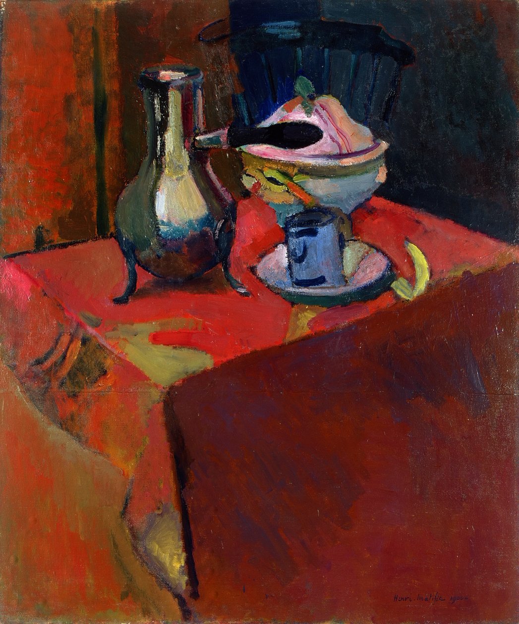 Edények az asztalon alkotó: Henri Matisse