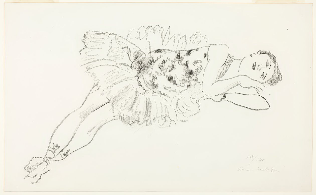Dancer Reclining, a Tíz táncosból alkotó: Henri Matisse