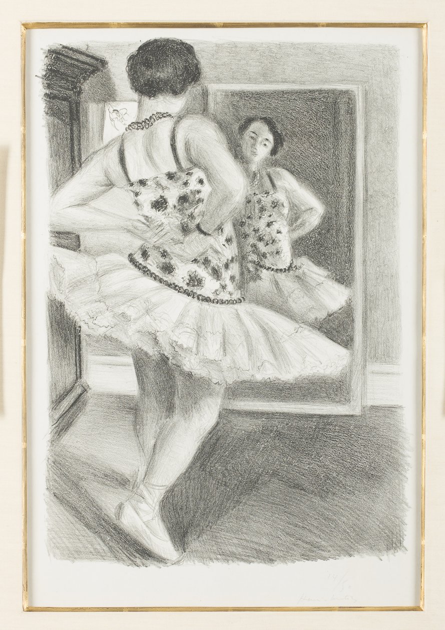 Táncos tükörben tükröződik a tükörben alkotó: Henri Matisse