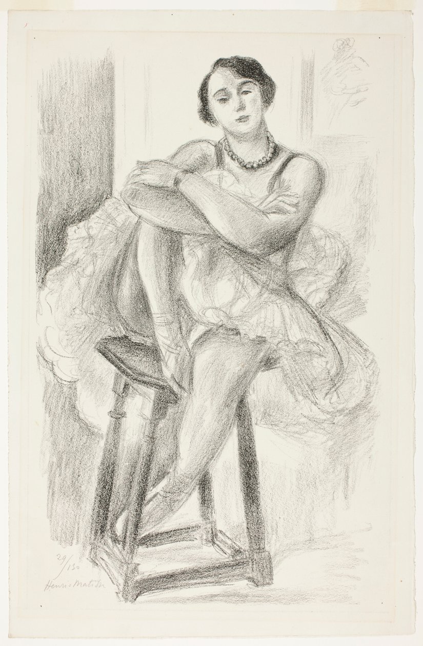 Széken ülő táncosnő, a Tíz táncosnőből alkotó: Henri Matisse
