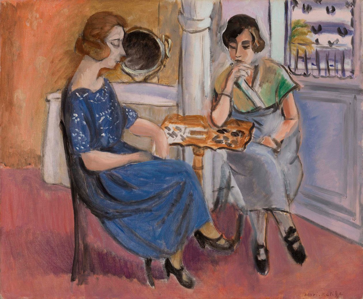 Dominó játékosok (Les Joueuses de dominos) alkotó: Henri Matisse