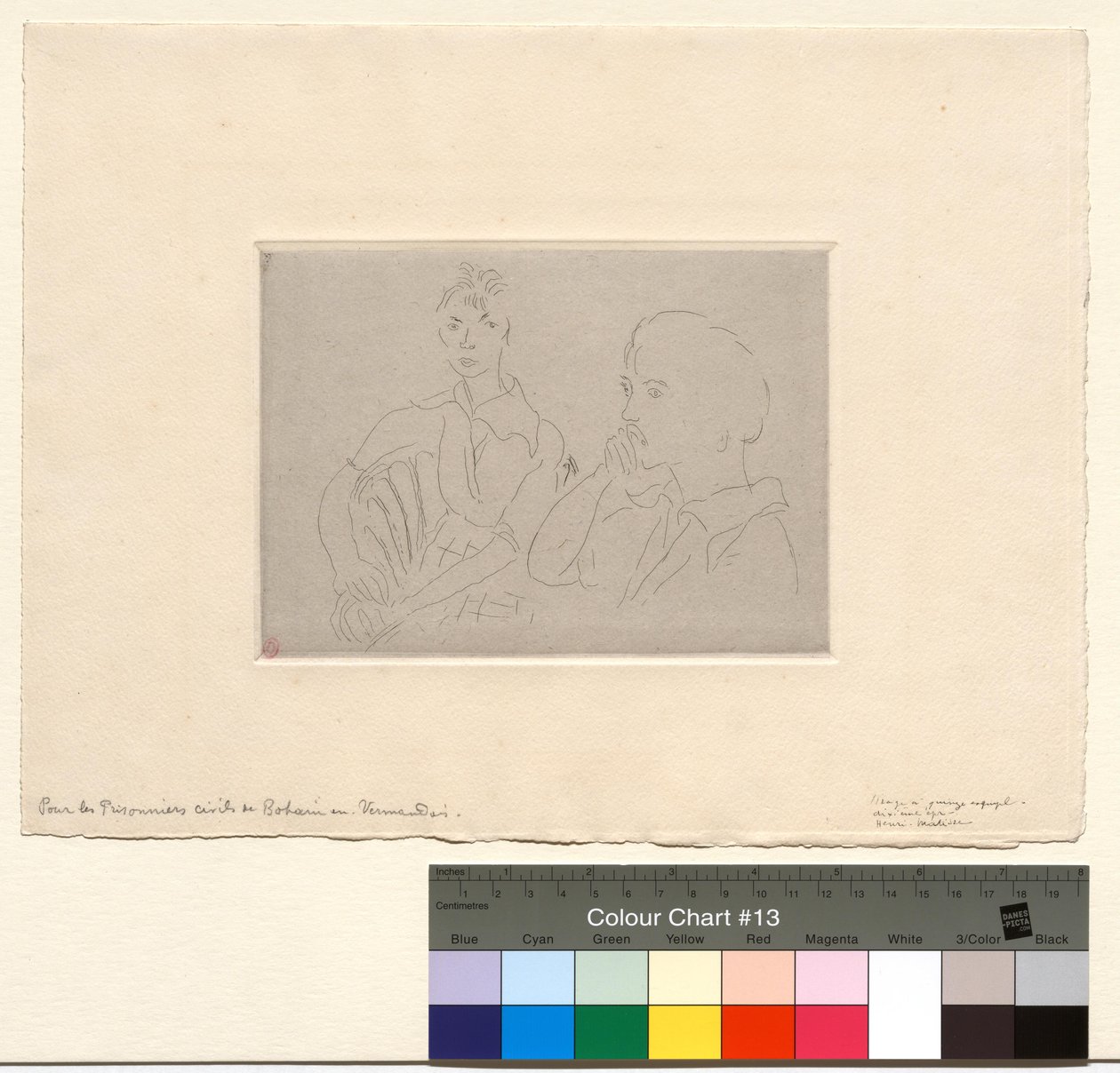 Josette Gris kettős portréja alkotó: Henri Matisse
