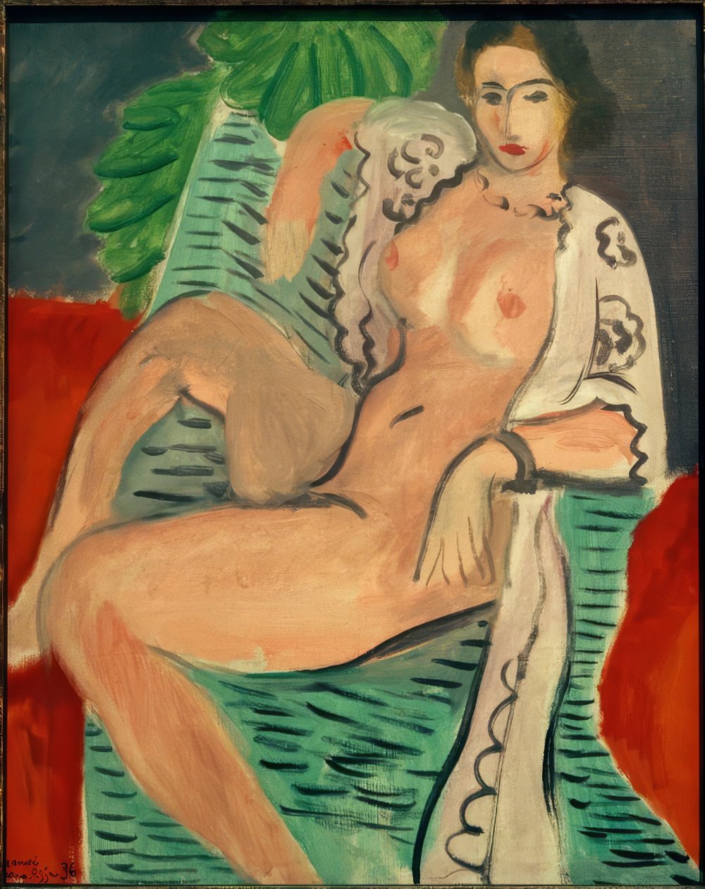 Drapált akt alkotó: Henri Matisse