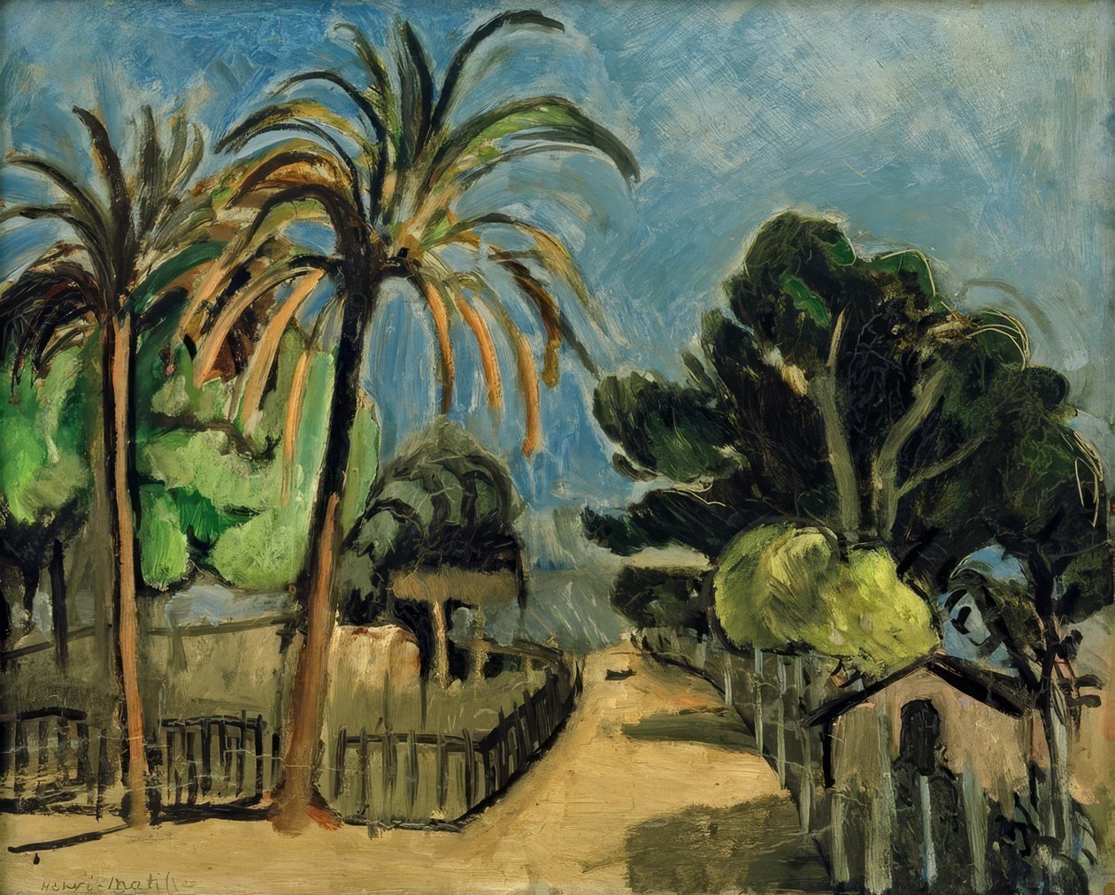 Angol kert Nizzában alkotó: Henri Matisse