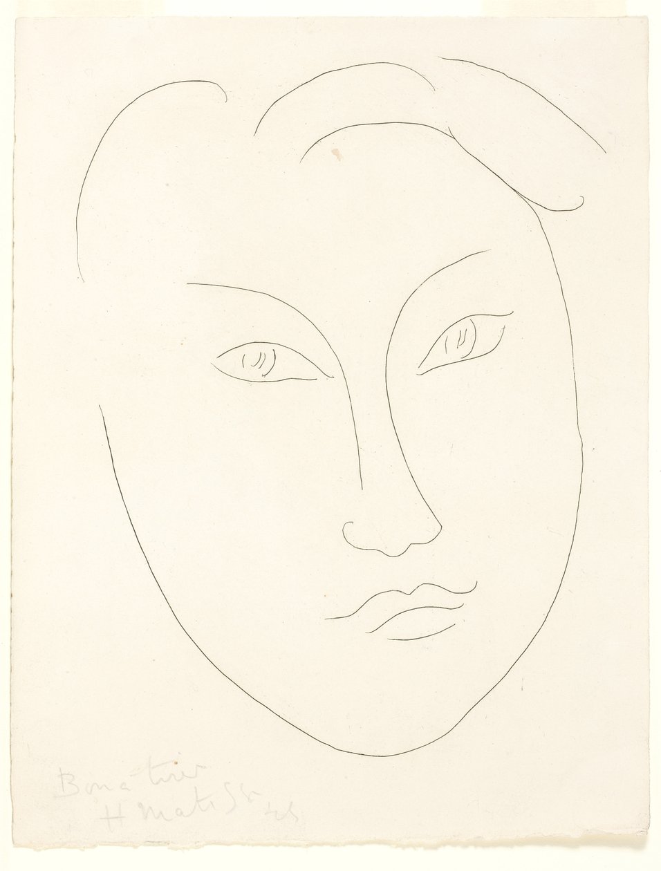 Egy fiatal fiú arca alkotó: Henri Matisse