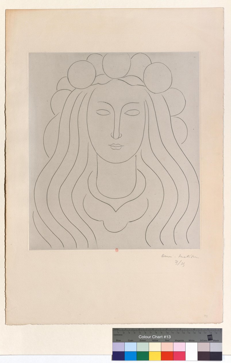 Tündér a tisztaság kalapjával, emlék Mallarméról alkotó: Henri Matisse